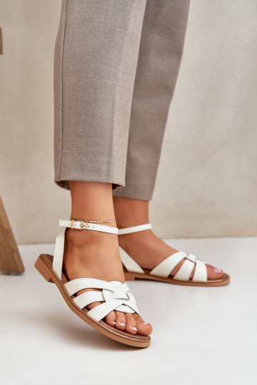 Moteriškos basutės Moteriškas su plačiais kulniukais Zazoo 3688 dramblio kaulo spalvos 2