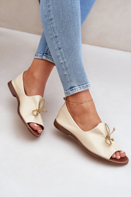 Zazoo 2660 Balerinos Moteriškas dramblio kaulo spalvos Zazoo 2660 Balerinos Moteriškas dramblio kaulo spalvos