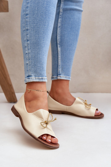 Zazoo 2660 Balerinos Moteriškas dramblio kaulo spalvos 2