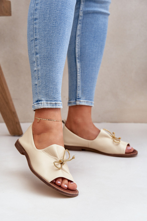 Zazoo 2660 Balerinos Moteriškas dramblio kaulo spalvos Zazoo 2660 Balerinos Moteriškas dramblio kaulo spalvos