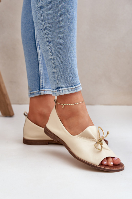 Zazoo 2660 Balerinos Moteriškas dramblio kaulo spalvos Zazoo 2660 Balerinos Moteriškas dramblio kaulo spalvos