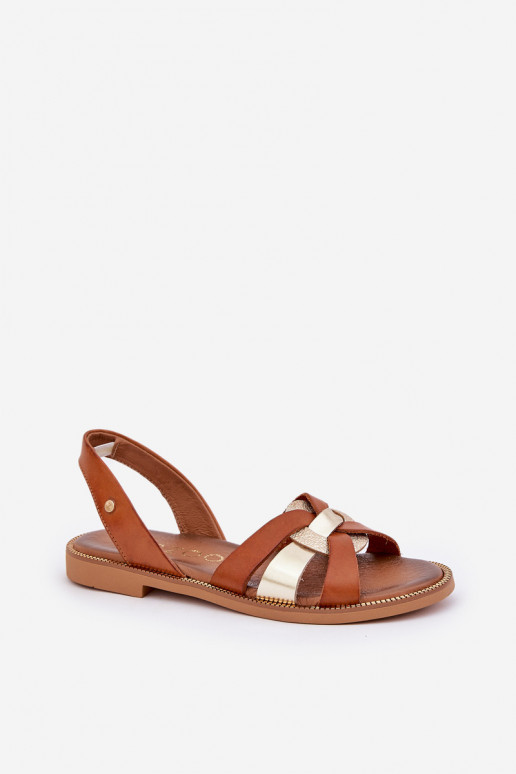 Zazoo 40382 Moteriškos basutės Oda rudos spalvos Zazoo 40382 Moteriškos basutės Oda rudos spalvos