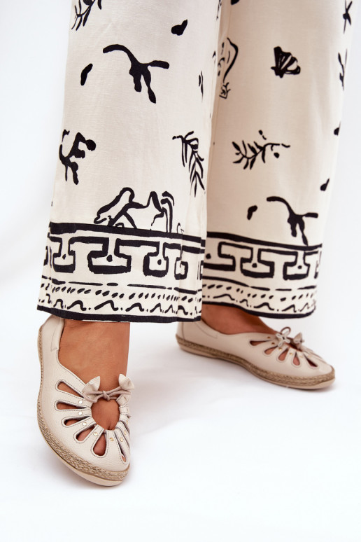 lygiapadžiai BalerinossuĮjungtaturalnej Skóry Zazoo 10179 smėlio spalvos lygiapadžiai BalerinossuĮjungtaturalnej Skóry Zazoo 10179 smėlio spalvos