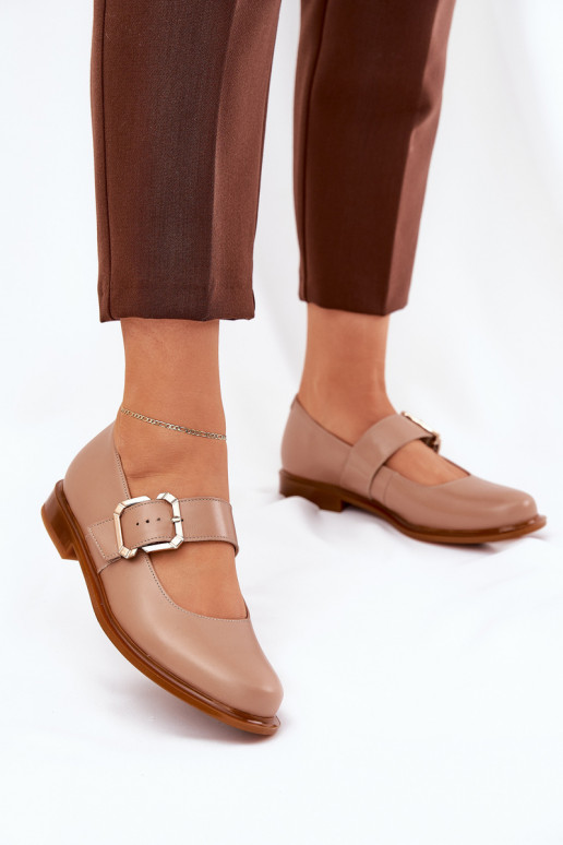 Oda batai Moteriškas su sagtimis Laura Messi 2980 smėlio spalvos Oda batai Moteriškas su sagtimis Laura Messi 2980 smėlio spalvos