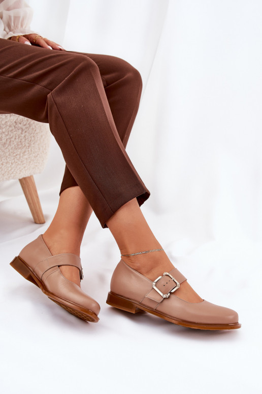 Oda batai Moteriškas su sagtimis Laura Messi 2980 smėlio spalvos Oda batai Moteriškas su sagtimis Laura Messi 2980 smėlio spalvos