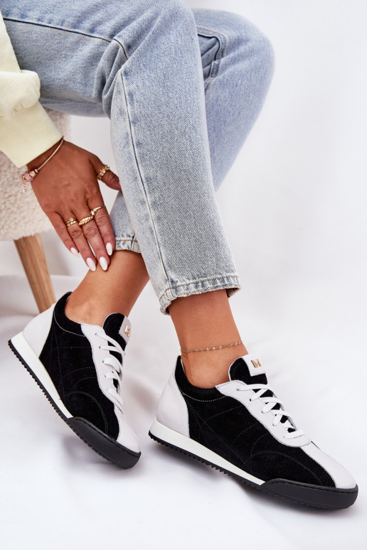 Oda sportiniai bateliai Moteriškas Laura Messi 2935 juodos spalvos Oda sportiniai bateliai Moteriškas Laura Messi 2935 juodos spalvos