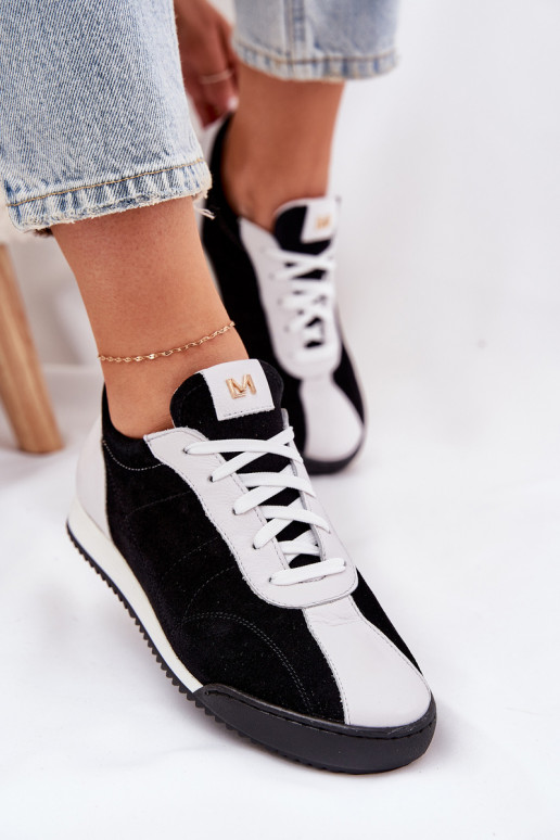 Oda sportiniai bateliai Moteriškas Laura Messi 2935 juodos spalvos Oda sportiniai bateliai Moteriškas Laura Messi 2935 juodos spalvos