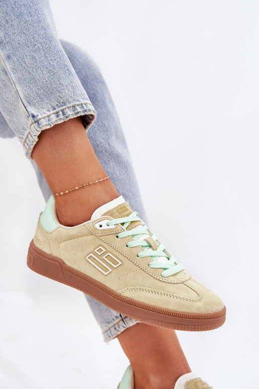 iš zomšos sportiniai bateliai Sneakers modelio batai Moteriškas D.Franklin DFSH387005 Kalkės iš zomšos sportiniai bateliai Sneakers modelio batai Moteriškas D.Franklin DFSH387005 Kalkės