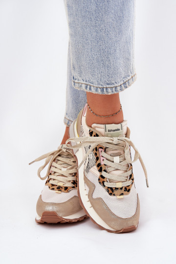 Sneakers modelio batai sportiniai bateliai Moteriškas D.Franklin DFSH378006 aukso spalvos 2