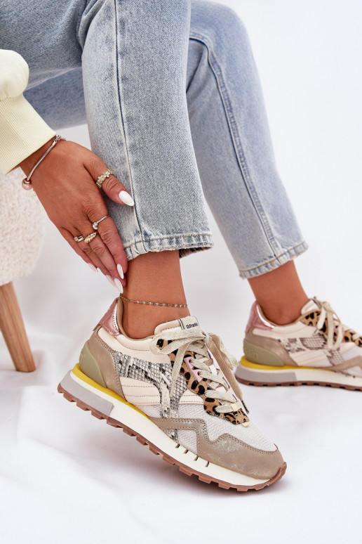 Sneakers modelio batai sportiniai bateliai Moteriškas D.Franklin DFSH378006 aukso spalvos Sneakers modelio batai sportiniai bateliai Moteriškas D.Franklin DFSH378006 aukso spalvos