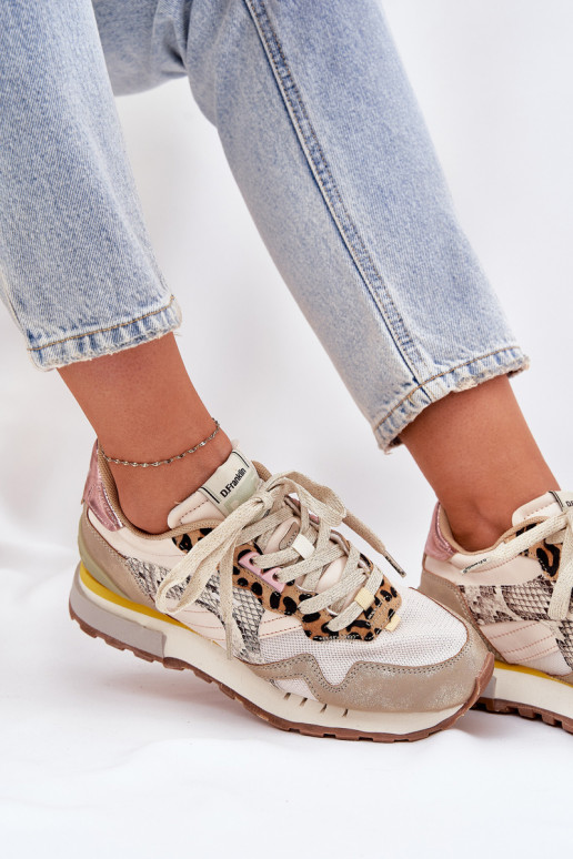 Sneakers modelio batai sportiniai bateliai Moteriškas D.Franklin DFSH378006 aukso spalvos Sneakers modelio batai sportiniai bateliai Moteriškas D.Franklin DFSH378006 aukso spalvos