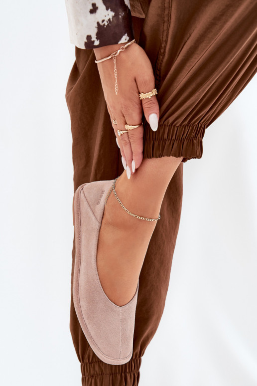 Zomšinės balerinos Moteriškas Big Star RR274081 rožinės spalvos Zomšinės balerinos Moteriškas Big Star RR274081 rožinės spalvos