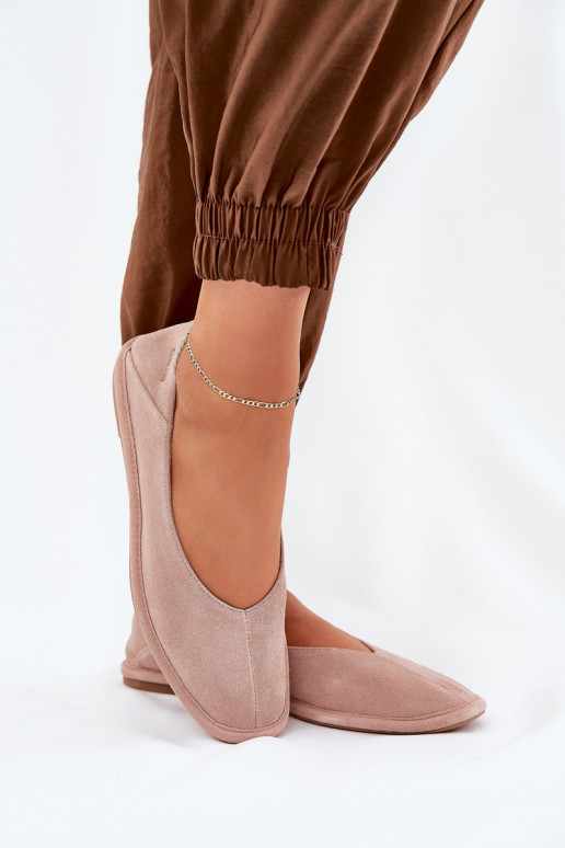 Zomšinės balerinos Moteriškas Big Star RR274081 rožinės spalvos Zomšinės balerinos Moteriškas Big Star RR274081 rožinės spalvos