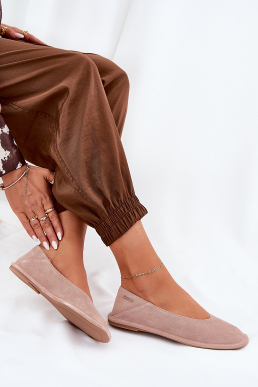 Zomšinės balerinos Moteriškas Big Star RR274081 rožinės spalvos Zomšinės balerinos Moteriškas Big Star RR274081 rožinės spalvos