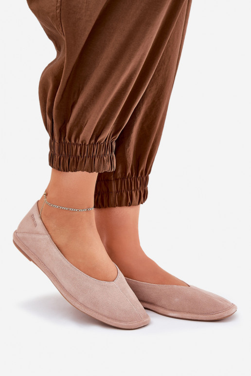 Zomšinės balerinos Moteriškas Big Star RR274081 rožinės spalvos Zomšinės balerinos Moteriškas Big Star RR274081 rožinės spalvos