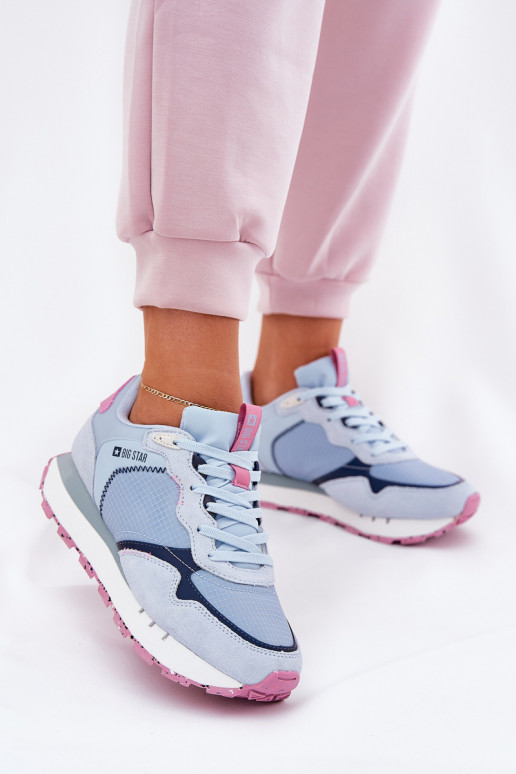 iš zomšos  sportiniai bateliai Moteriškas Big Star RR274236 HI-POLY SYSTEM mėlynos spalvos iš zomšos  sportiniai bateliai Moteriškas Big Star RR274236 HI-POLY SYSTEM mėlynos spalvos