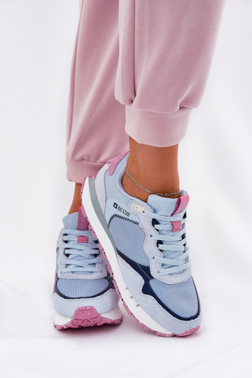 iš zomšos  sportiniai bateliai Moteriškas Big Star RR274236 HI-POLY SYSTEM mėlynos spalvos 2