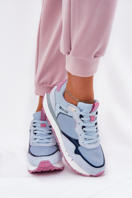 iš zomšos  sportiniai bateliai Moteriškas Big Star RR274236 HI-POLY SYSTEM mėlynos spalvos iš zomšos  sportiniai bateliai Moteriškas Big Star RR274236 HI-POLY SYSTEM mėlynos spalvos