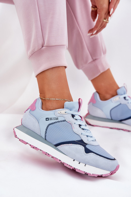 iš zomšos  sportiniai bateliai Moteriškas Big Star RR274236 HI-POLY SYSTEM mėlynos spalvos iš zomšos  sportiniai bateliai Moteriškas Big Star RR274236 HI-POLY SYSTEM mėlynos spalvos