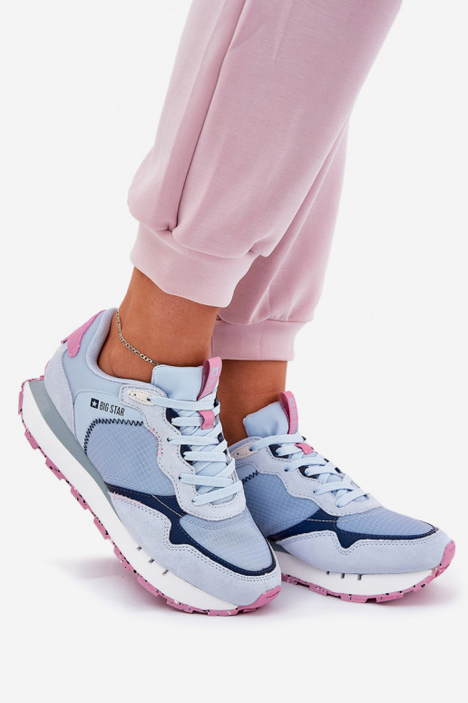 iš zomšos  sportiniai bateliai Moteriškas Big Star RR274236 HI-POLY SYSTEM mėlynos spalvos iš zomšos  sportiniai bateliai Moteriškas Big Star RR274236 HI-POLY SYSTEM mėlynos spalvos