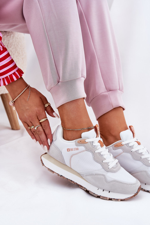 iš zomšos  sportiniai bateliai Moteriškas Big Star RR274235 HI-POLY SYSTEM smėlio spalvos iš zomšos  sportiniai bateliai Moteriškas Big Star RR274235 HI-POLY SYSTEM smėlio spalvos