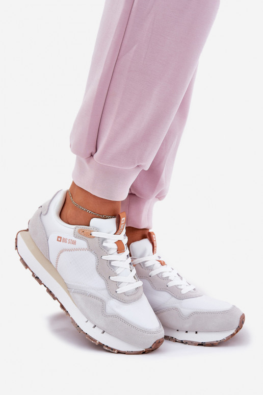 iš zomšos  sportiniai bateliai Moteriškas Big Star RR274235 HI-POLY SYSTEM smėlio spalvos iš zomšos  sportiniai bateliai Moteriškas Big Star RR274235 HI-POLY SYSTEM smėlio spalvos