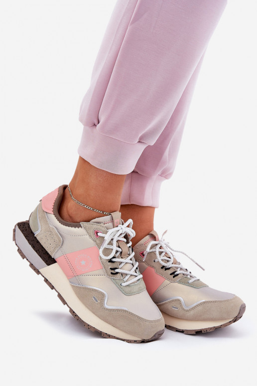 iš zomšos Sneakers modelio batai Moteriškas Big Star RR274243 HI-POLY SYSTEM pilka-rožinės spalvos iš zomšos Sneakers modelio batai Moteriškas Big Star RR274243 HI-POLY SYSTEM pilka-rožinės spalvos