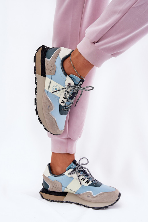 iš zomšos Sneakers modelio batai Moteriškas Big Star RR274245 HI-POLY SYSTEM pilka-mėlynos spalvos iš zomšos Sneakers modelio batai Moteriškas Big Star RR274245 HI-POLY SYSTEM pilka-mėlynos spalvos