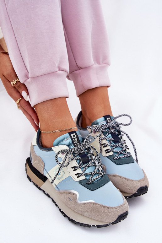 iš zomšos Sneakers modelio batai Moteriškas Big Star RR274245 HI-POLY SYSTEM pilka-mėlynos spalvos iš zomšos Sneakers modelio batai Moteriškas Big Star RR274245 HI-POLY SYSTEM pilka-mėlynos spalvos