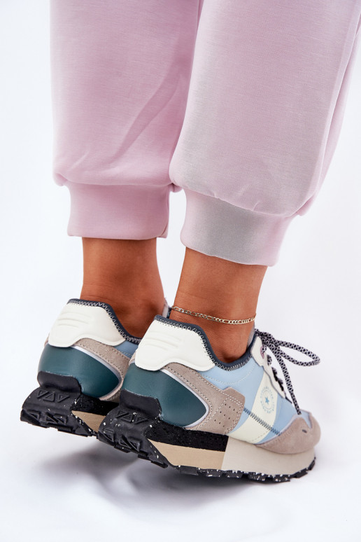 iš zomšos Sneakers modelio batai Moteriškas Big Star RR274245 HI-POLY SYSTEM pilka-mėlynos spalvos iš zomšos Sneakers modelio batai Moteriškas Big Star RR274245 HI-POLY SYSTEM pilka-mėlynos spalvos