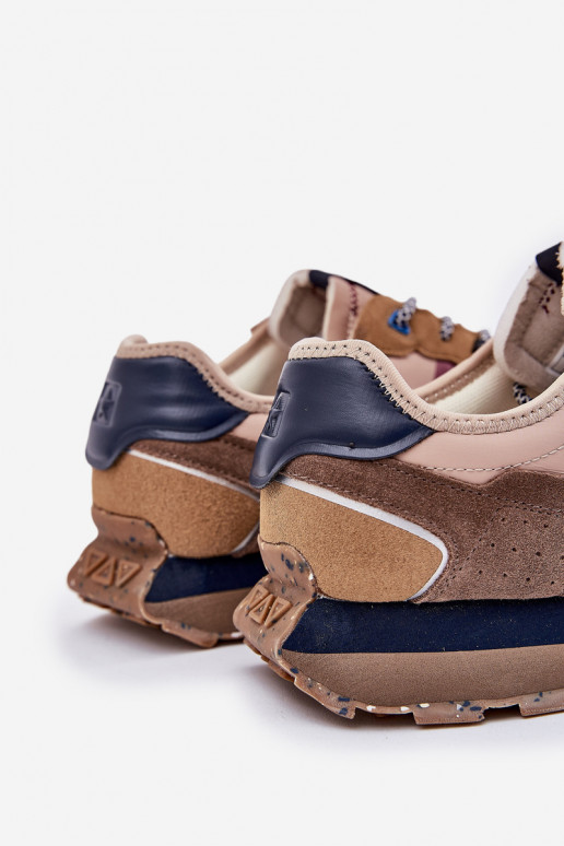 iš zomšos Sneakers modelio batai Vyriški su platforma Big Star RR174475 Hi-Poly System smėlio spalvos iš zomšos Sneakers modelio batai Vyriški su platforma Big Star RR174475 Hi-Poly System smėlio spalvos