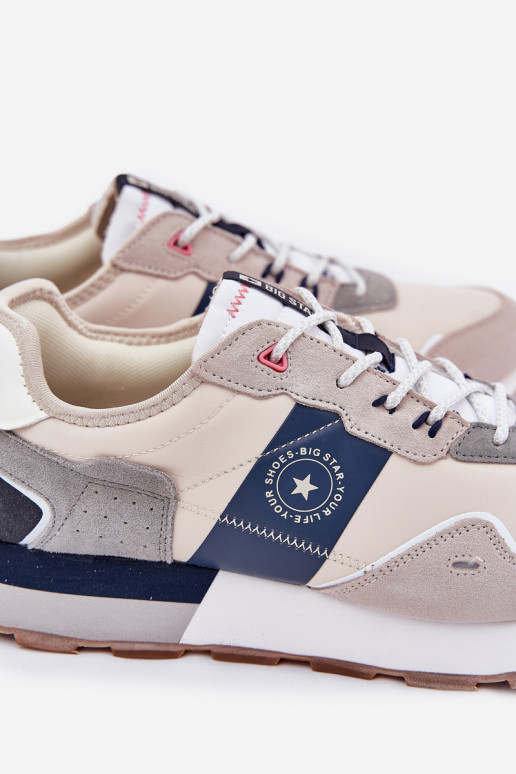 iš zomšos Sneakers modelio batai Vyriški su platforma Big Star RR174471 Hi-Poly System pilkos spalvos iš zomšos Sneakers modelio batai Vyriški su platforma Big Star RR174471 Hi-Poly System pilkos spalvos