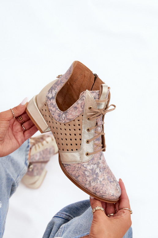 Oda Aulinukai Avalynė Tai turiciejka 05541-04 smėlio spalvos-aukso spalvos Oda Aulinukai Avalynė Tai turiciejka 05541-04 smėlio spalvos-aukso spalvos