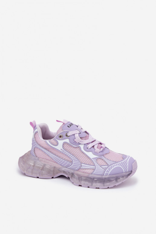 Oda Sneakers modelio batai Moteriškas GOE RR2N4081 Violetinės spalvos Oda Sneakers modelio batai Moteriškas GOE RR2N4081 Violetinės spalvos