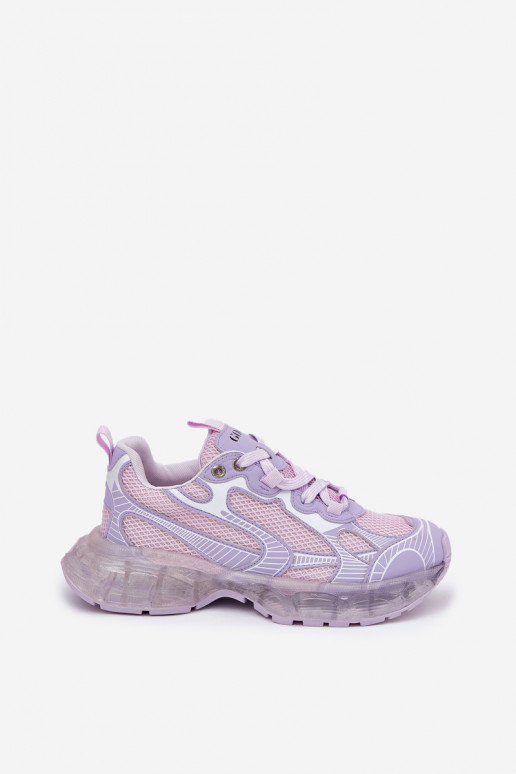 Oda Sneakers modelio batai Moteriškas GOE RR2N4081 Violetinės spalvos Oda Sneakers modelio batai Moteriškas GOE RR2N4081 Violetinės spalvos