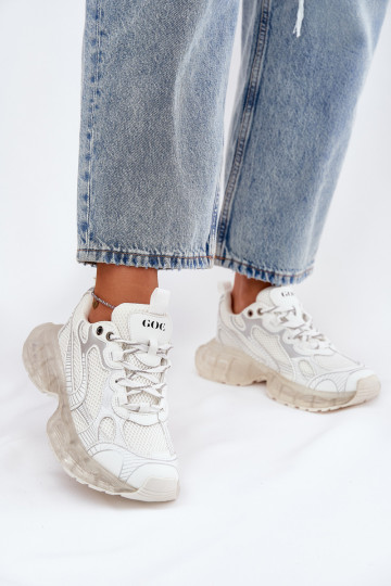 Oda Sneakers modelio batai Moteriškas GOE RR2N4083 smėlio spalvos