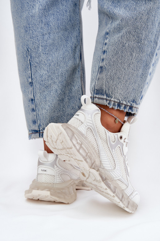 Oda Sneakers modelio batai Moteriškas GOE RR2N4083 smėlio spalvos Oda Sneakers modelio batai Moteriškas GOE RR2N4083 smėlio spalvos