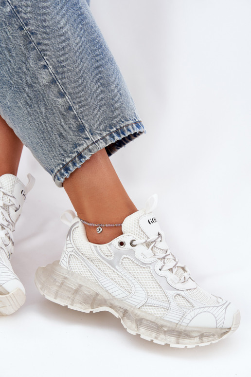 Oda Sneakers modelio batai Moteriškas GOE RR2N4083 smėlio spalvos Oda Sneakers modelio batai Moteriškas GOE RR2N4083 smėlio spalvos