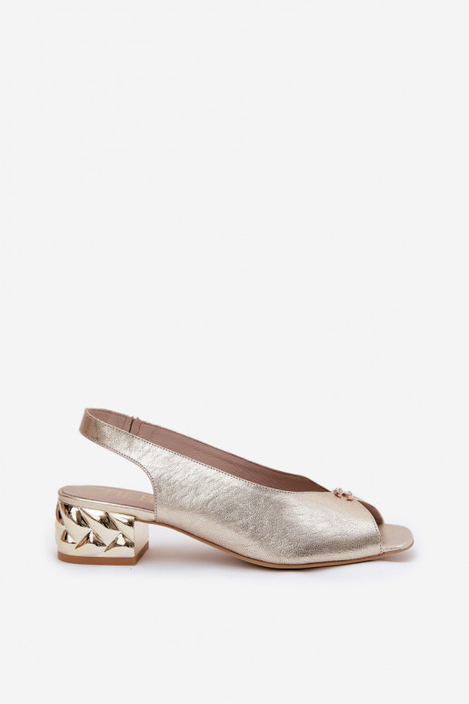 Oda Elegantiško stiliaus Moteriškos basutės CheBello 4724 aukso spalvos