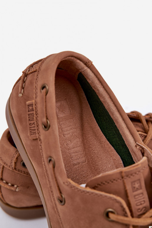 Oda Mokasinai Vyriški Big Star RR174162 rudos spalvos