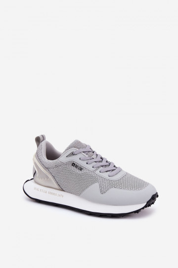 Sneakers modelio batai Vyriški su platforma Big Star RR174358 Hi-Poly System pilkos spalvos