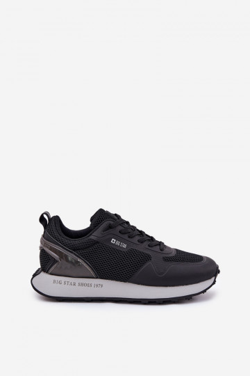 Sneakers modelio batai Vyriški su platforma Big Star RR174361 Hi-Poly System juodos spalvos 2
