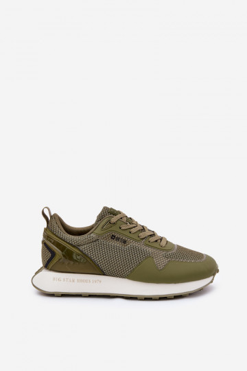 Sneakers modelio batai Vyriški su platforma Big Star RR174360 Hi-Poly System chaki spalvos 2