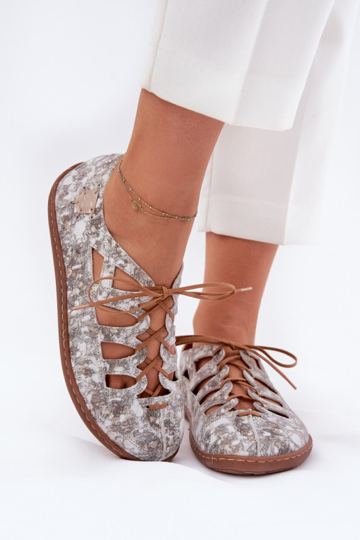 Balerinos Su išpjovomis Tai turiciejka 06835-25/00-1 aukso spalvos Balerinos Su išpjovomis Tai turiciejka 06835-25/00-1 aukso spalvos