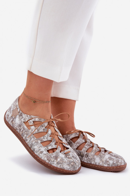 Balerinos Su išpjovomis Tai turiciejka 06835-25/00-1 aukso spalvos Balerinos Su išpjovomis Tai turiciejka 06835-25/00-1 aukso spalvos