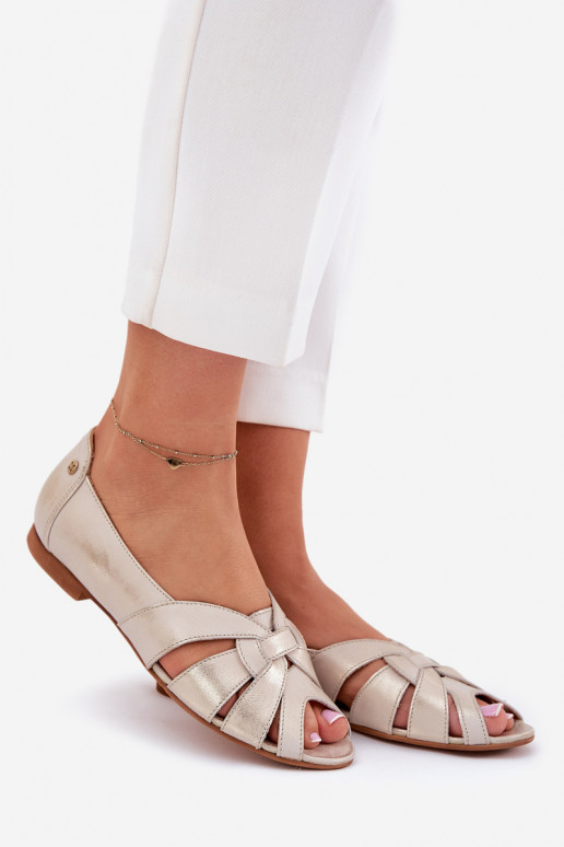 BalerinossuOdkrytymi Palcami Tai turiciejka 06908-25/001-1 aukso spalvos Przecierany BalerinossuOdkrytymi Palcami Tai turiciejka 06908-25/001-1 aukso spalvos Przecierany