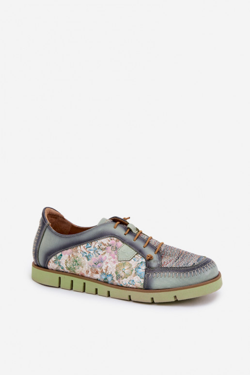 Oda batai Moteriškas Raštuotas Tai turiciejka 06784-09 žalios spalvos Oda batai Moteriškas Raštuotas Tai turiciejka 06784-09 žalios spalvos