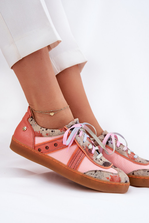 Oda Sneakers modelio batai Moteriškas Tai turiciejka 06840-18 oranžinės spalvos