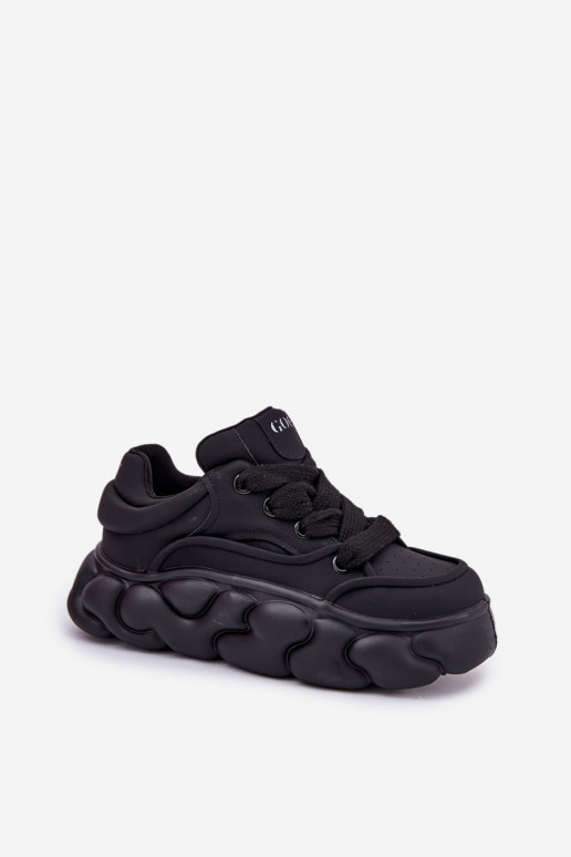 Oda Sneakers modelio batai Moteriškas su platforma GOE RR2N4044 juodos spalvos