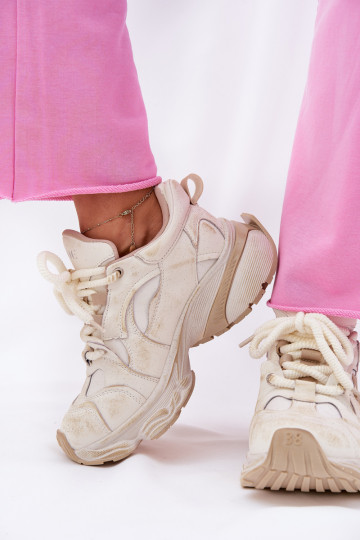 Oda Sneakers modelio batai Moteriškas GOE RR2N4037 smėlio spalvos 2